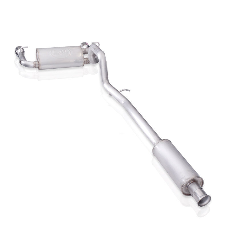 Load image into Gallery viewer, Stainless Works 2018+ Jeep Wrangler JL 304SS Factory Connect 2.5in Cat Back Exhaust System

