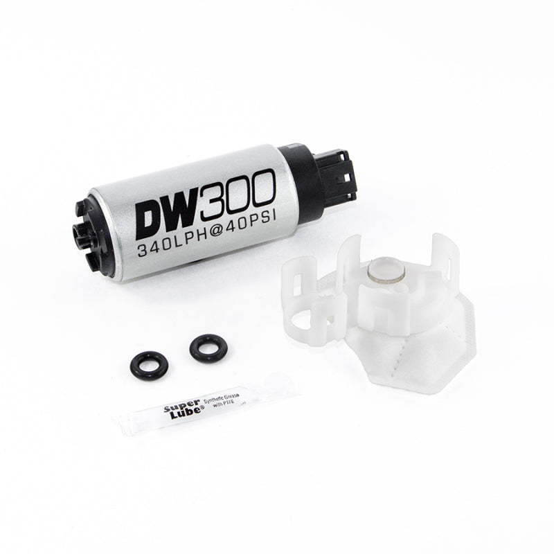 Load image into Gallery viewer, DeatschWerks 340lph DW300C Compact Fuel Pump w/Install Kit 08-15 Mitsubishi EVO X (w/o Clips)
