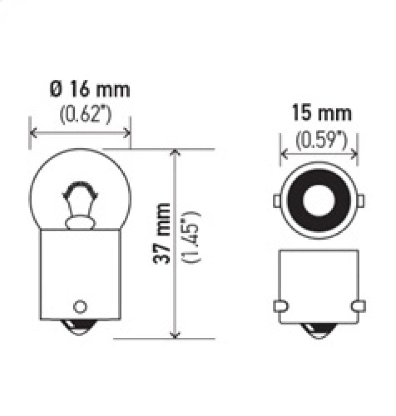 Load image into Gallery viewer, Hella Bulb 57 12V 3W BA9s G4.5
