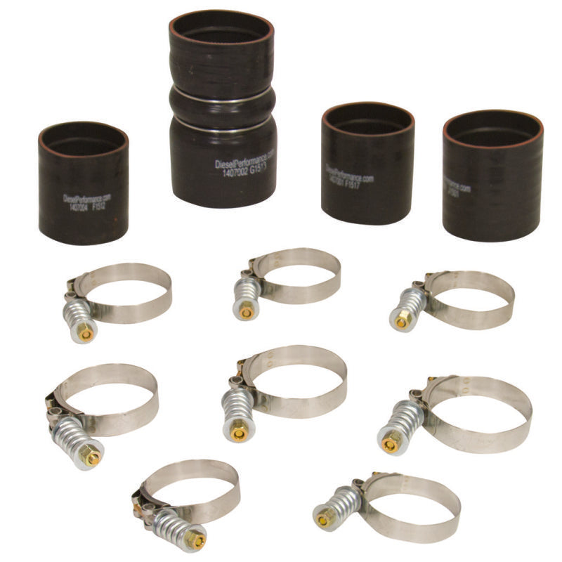Load image into Gallery viewer, BD Diesel Intercooler Hose &amp; Clamp Kit - 2008-2010 Ford 6.4L Powerstroke

