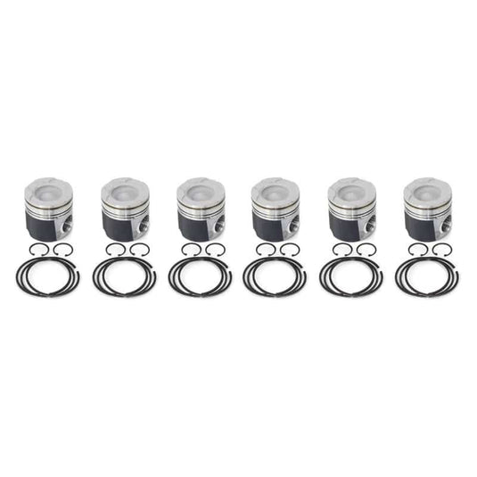 Industrial Injection 04.5-07 Dodge 24V STD Piston w/ Rings/Wrist Pins/Clips Coated / Chamfered - Set