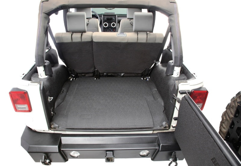 Load image into Gallery viewer, BedRug 07-10 Jeep JK 2Dr Rear 5pc BedTred Cargo Kit (Incl Tailgate &amp; Tub Liner)
