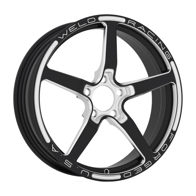 Weld Alumastar 1-Piece 18x6 / 5x120 BP / 2.7in. BS Polished Wheel - Non-Beadlock - Black