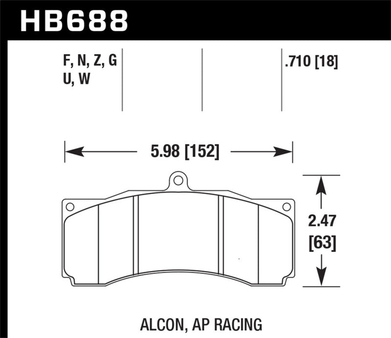 Load image into Gallery viewer, Hawk AP Racing/Alcon ER-1 Brake Pads
