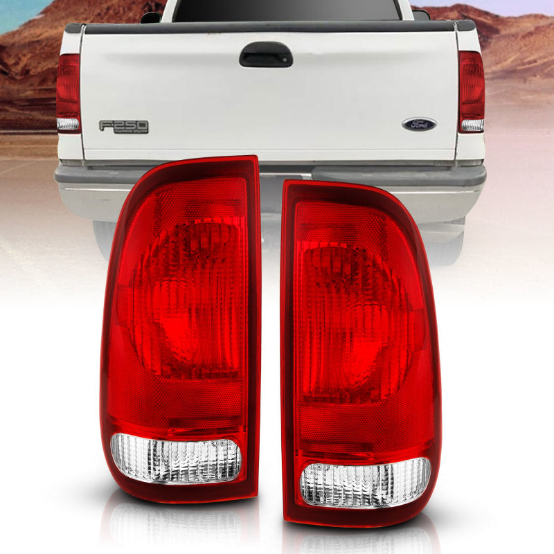 Load image into Gallery viewer, ANZO 1997-2003 Ford F-150 Taillight Red/Clear Lens (OE Replacement)
