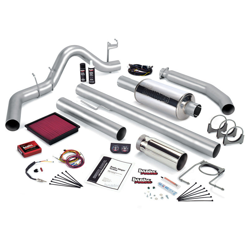 Load image into Gallery viewer, Banks Power 02 Dodge 5.9L 235Hp Std Cab Stinger System - SS Single Exhaust w/ Chrome Tip
