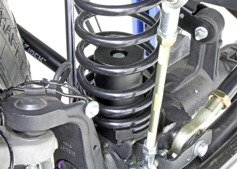 Load image into Gallery viewer, RockJock JL Bump Stop Kit Front w/ Billet Aluminum Spacers Hardware
