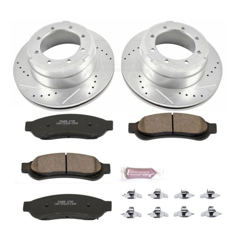 Load image into Gallery viewer, Power Stop 10-12 Ford F-350 Super Duty Rear Z23 Evolution Sport Brake Kit
