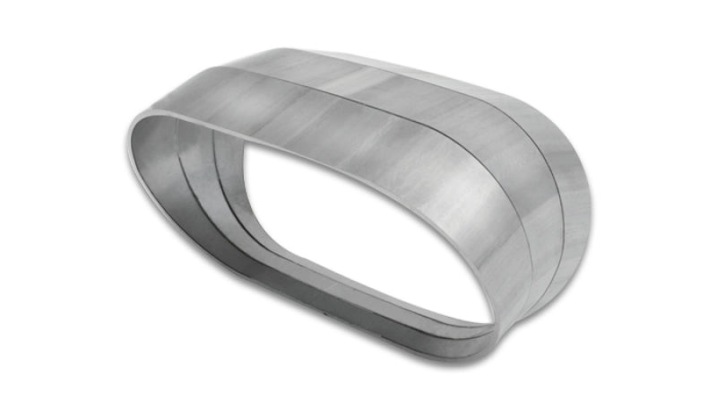 Load image into Gallery viewer, Vibrant Vertical 304 SS Nominal 3in. Oval / 2.35 in. Centerline Radius, 15 degree per cut -Set of 3
