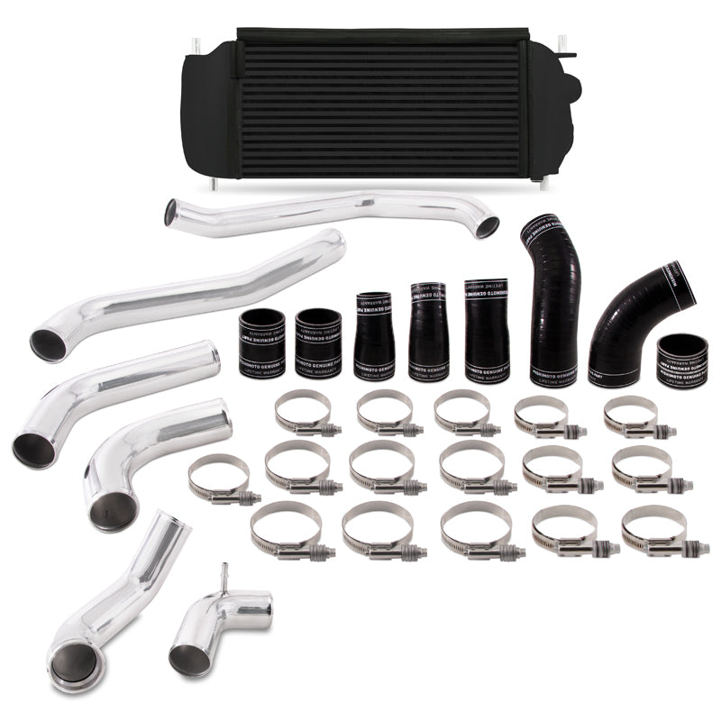 Load image into Gallery viewer, Mishimoto 2017+ Ford F150 3.5L EcoBoost Performance Intercooler Kit - Black Cooler Polished Pipes
