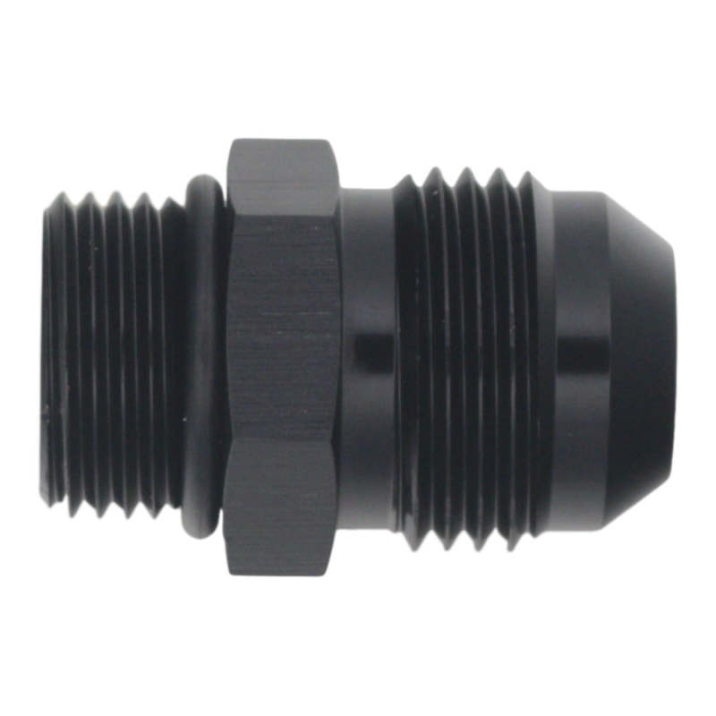 Load image into Gallery viewer, DeatschWerks 8AN ORB Male to 10AN Male Flare Adapter - Anodized Matte Black
