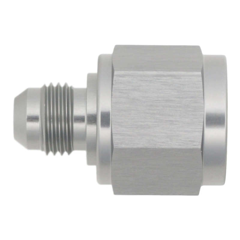 Load image into Gallery viewer, DeatschWerks 10AN Female Flare to 6AN Male Flare Reducer - Anodized DW Titanium
