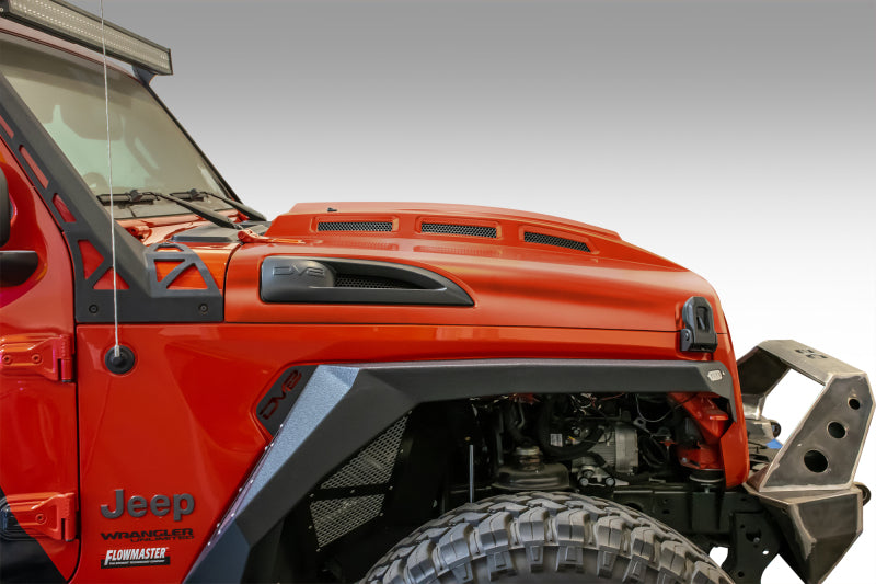 Load image into Gallery viewer, DV8 Offroad 18+ Jeep JL Heat Dispersion Hood - Primer Black
