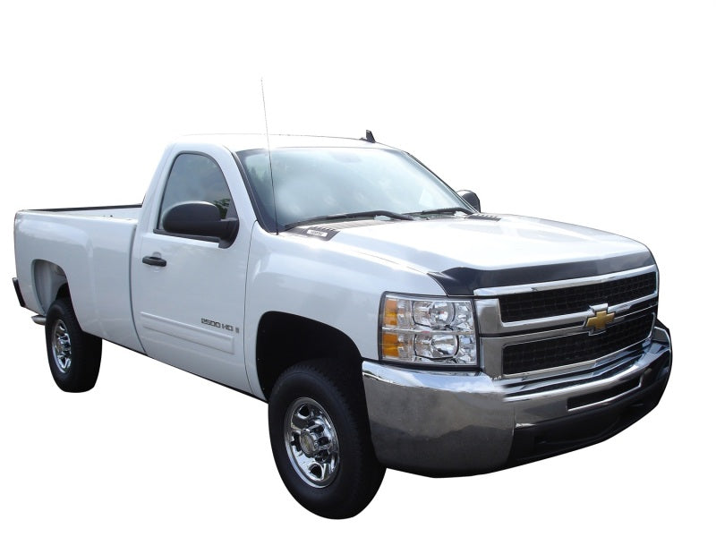 Load image into Gallery viewer, AVS 07-10 Chevy Silverado 2500 Aeroskin Low Profile Acrylic Hood Shield - Smoke
