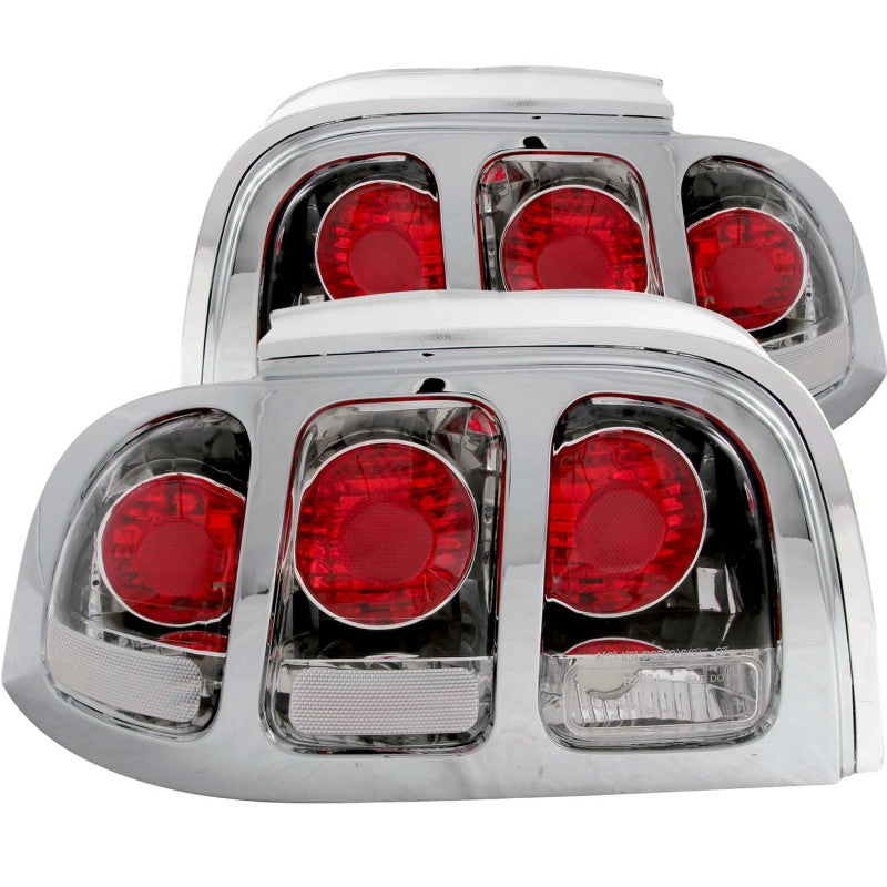 Load image into Gallery viewer, ANZO 1994-1998 Ford Mustang Taillights Chrome
