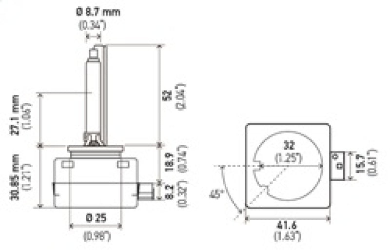 Load image into Gallery viewer, Hella Xenon D1S Bulb PK32d-2 85V 35W 4300k
