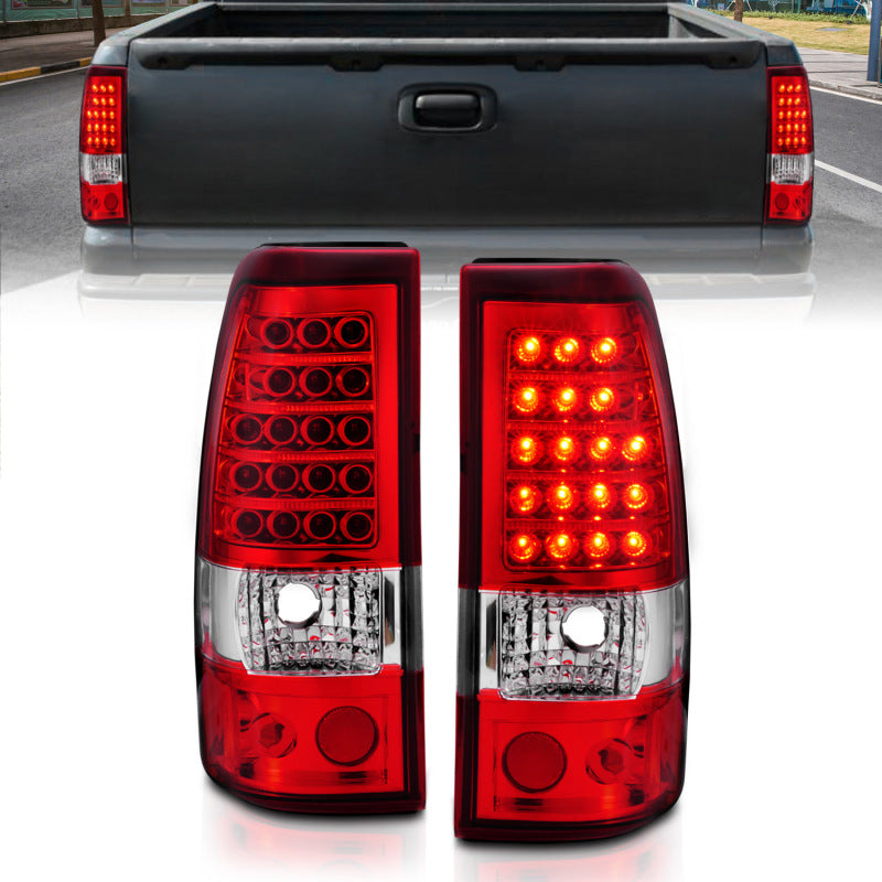 Load image into Gallery viewer, ANZO 2003-2006 Chevrolet Silverado 1500 LED Taillights Red/Clear
