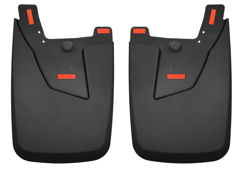 Load image into Gallery viewer, Husky Liners 19-22 Dodge RAM 2500/3500 w/ OEM Fender Flares Custom-Molded Rear Mud Guards
