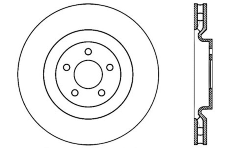Load image into Gallery viewer, StopTech Slotted &amp; Drilled Sport Brake Rotor
