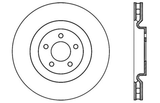 StopTech Slotted & Drilled Sport Brake Rotor