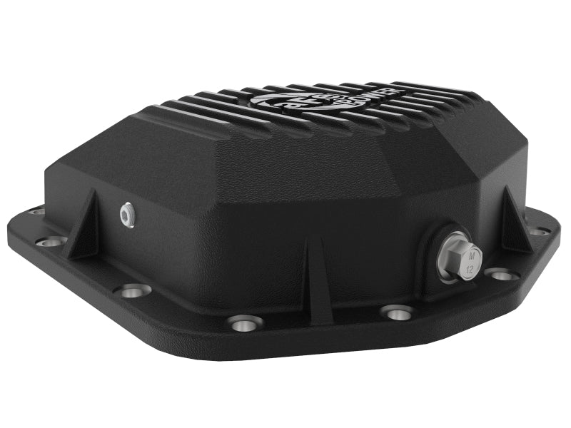 Load image into Gallery viewer, aFe Street Series Rear Differential Cover Black w/Machined Fins 20+ Jeep Gladiator JT (Dana M220)

