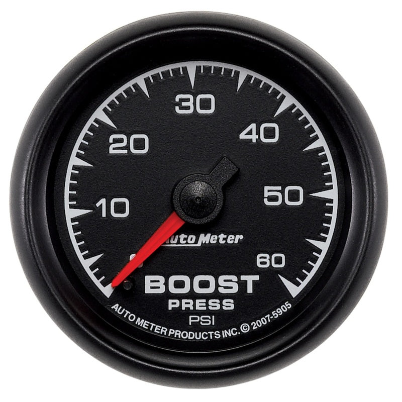 Load image into Gallery viewer, Autometer ES 52mm 0-60 PSI Mechanical Boost Gauge

