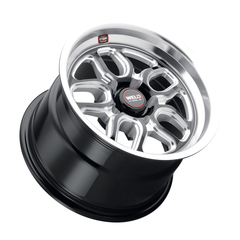 Load image into Gallery viewer, Weld S152 15X10 Laguna Drag 5X120.7 ET50 BS7.5 Gloss Black MIL Dia 78.1

