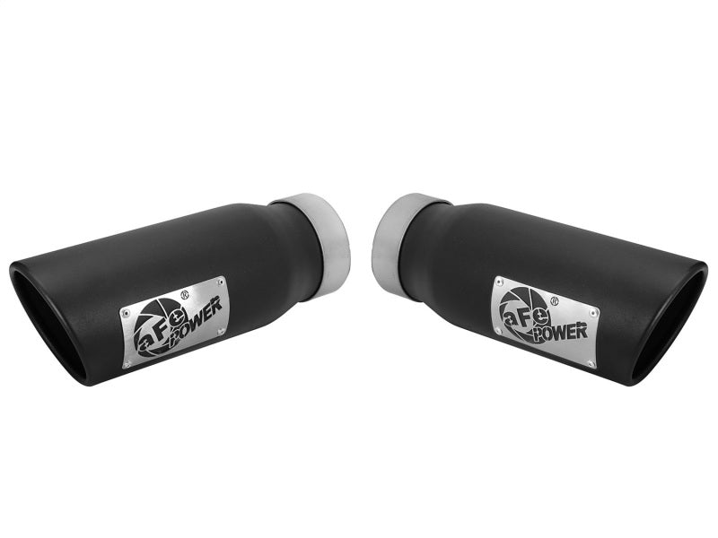 Load image into Gallery viewer, aFe MACHForce-XP 3.5in 409 Stainless Steel Exhaust Tip 3.5in x 4.5in Out x 12in L Clamp-On

