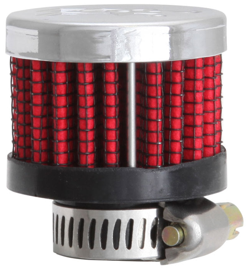 Load image into Gallery viewer, K&amp;N Rubber Base Crankcase Vent Filter - 0.55in Flange ID 1.375in OD 1.125in Height

