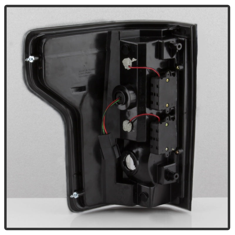 Load image into Gallery viewer, Spyder Ford F150 2015-2017 Light Bar LED Tail Lights - Black Smoke ALT-YD-FF15015-LBLED-BSM
