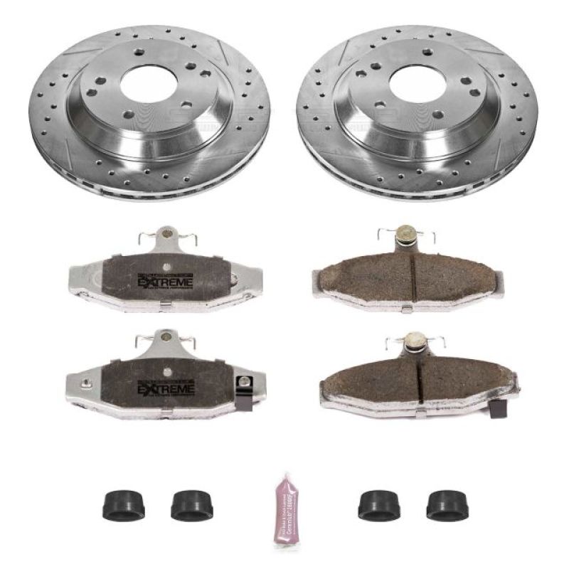 Load image into Gallery viewer, Power Stop 88-96 Chevrolet Corvette Rear Z26 Street Warrior Brake Kit
