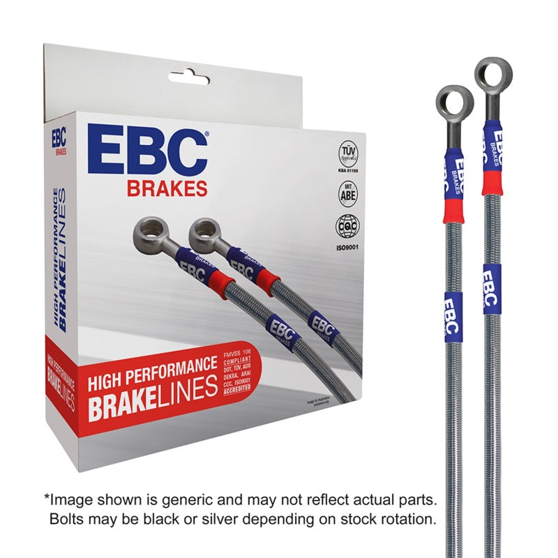 Load image into Gallery viewer, EBC 00-01 Dodge Ram 1500 (4WD) 3.9L (w/ABS w/o Height Sensor) Stainless Steel Brake Line Kit
