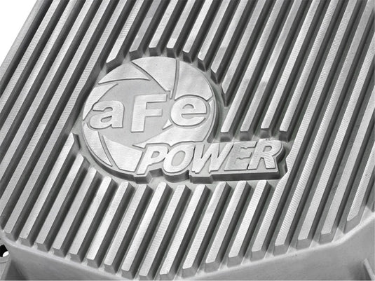 aFe Rear Differential Cover (Raw; Street Series); Dodge Diesel Trucks 03-05 L6-5.9L (td)