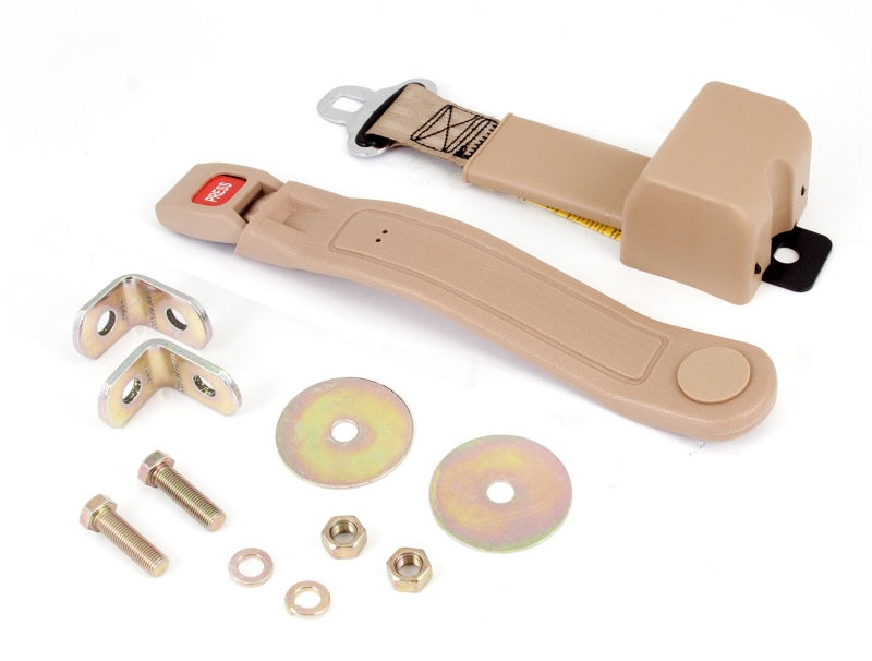 Load image into Gallery viewer, Omix Lap Seat Belt Tan 87-95 Jeep Wrangler YJ
