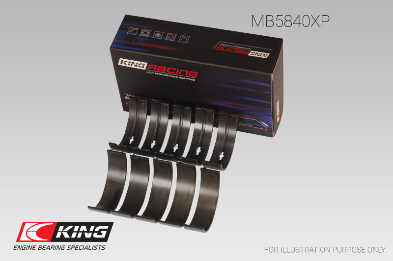 Load image into Gallery viewer, King Engine Bearings Chrysler 300 Srt8 (Size 0.26) pMaxBlack Coated Main Bearing Set
