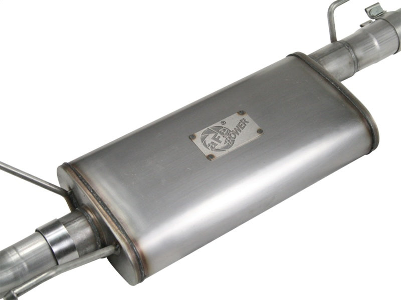 Load image into Gallery viewer, aFe MACHForce XP 2.5in 409SS Cat Back Exhaust w/ 304SS Polished Tip 05-13 Toyota Tacoma V6 4.0L
