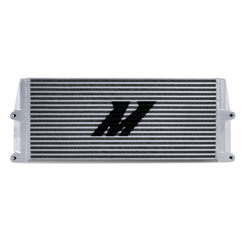 Load image into Gallery viewer, Mishimoto Heavy-Duty Oil Cooler - 17in. Same-Side Outlets - Silver
