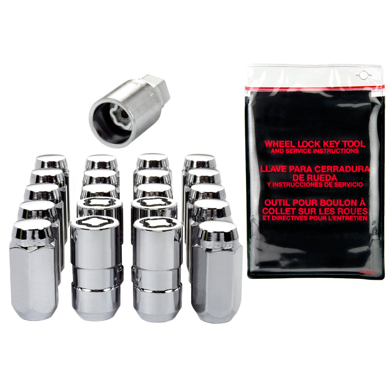 Load image into Gallery viewer, McGard 5 Lug Hex Install Kit w/Locks (Cone Seat Nut) M14X1.5 / 22mm Hex / 1.635in. Length - Chrome
