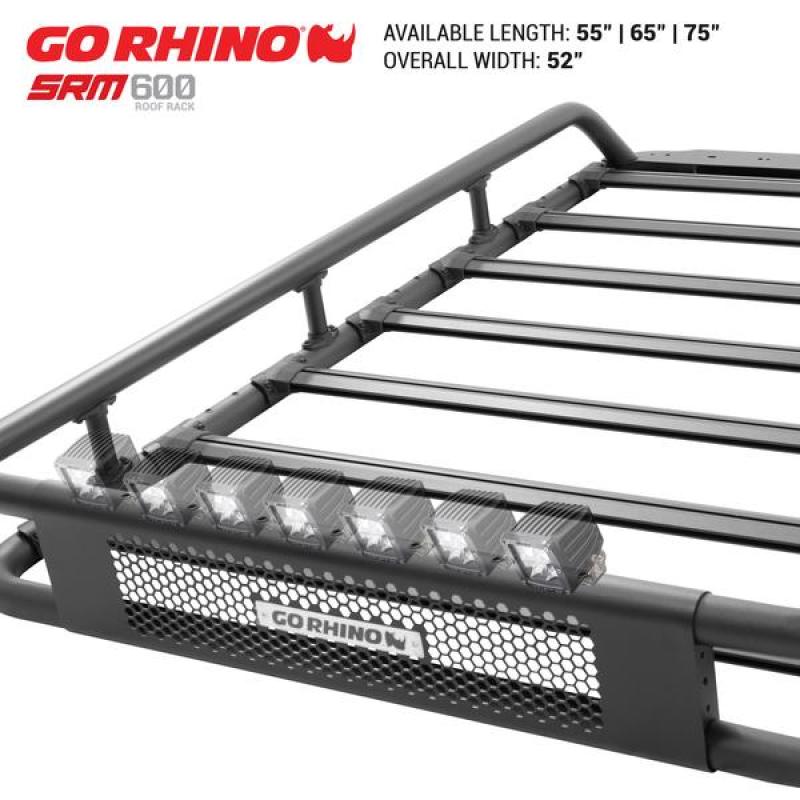 Load image into Gallery viewer, Go Rhino Universal 65in SRM 600 Basket Style Rack - Textured black
