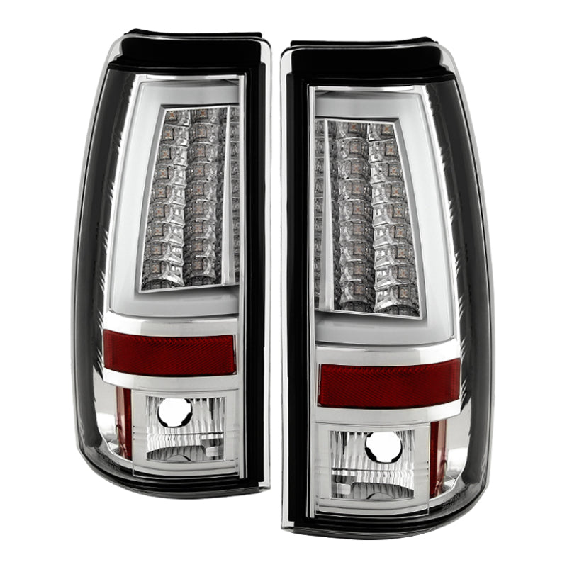 Load image into Gallery viewer, Spyder Chevy Silverado 1500/2500 03-06 Version 2 LED Tail Lights - Chrome ALT-YD-CS03V2-LED-C

