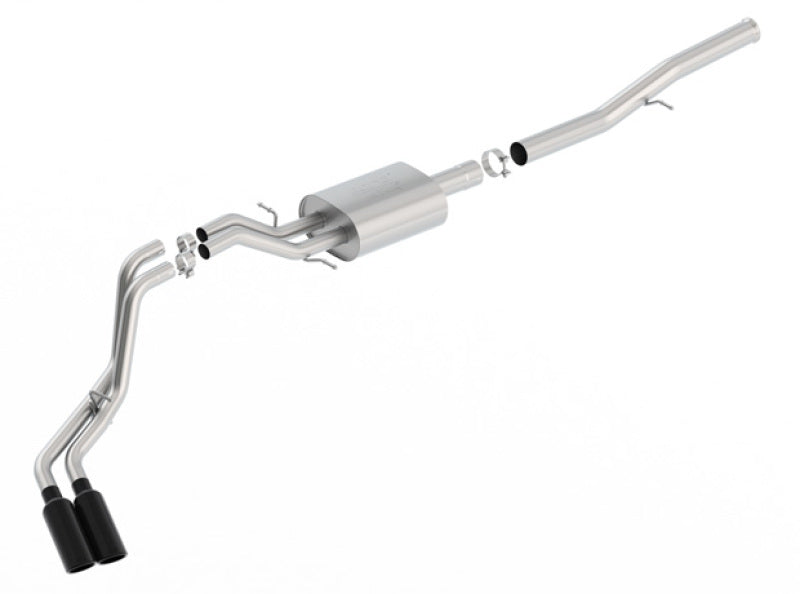 Load image into Gallery viewer, Borla 14+ Chevy Silverad1500 EC STD/CC Short 143.5in WB ATAK Cat-Back Exhaust w/ Black Chrome Tip

