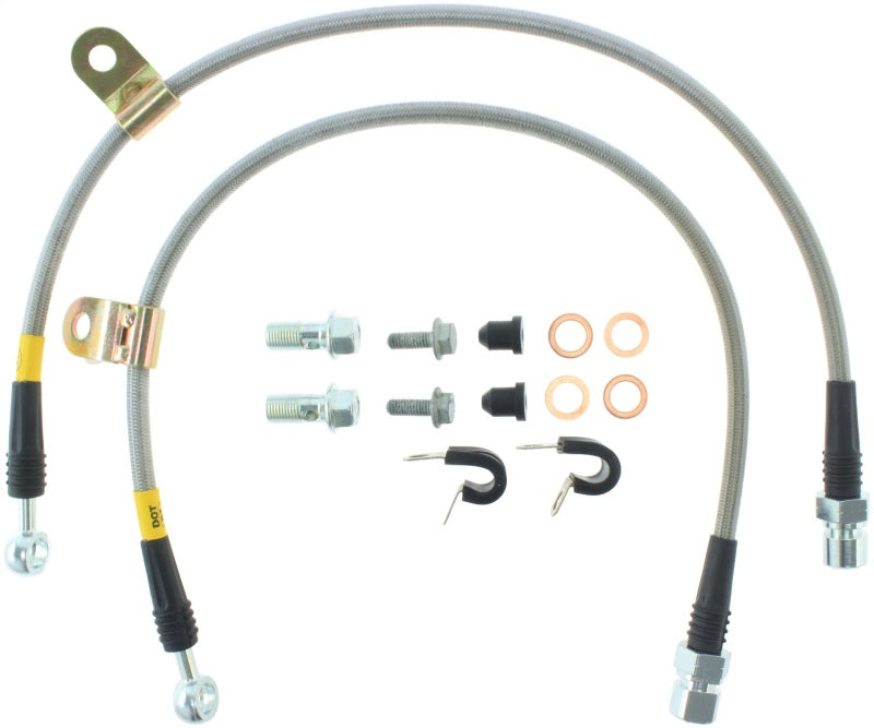 Load image into Gallery viewer, StopTech 06-07 Chrysler 300C SRT-8 Stainless Steel Front Brake Lines
