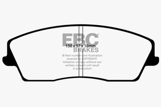 EBC 05-09 Chrysler 300 2.7 Greenstuff Front Brake Pads