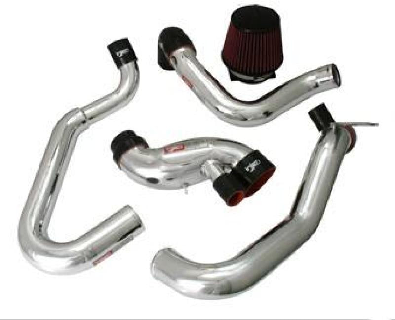 Load image into Gallery viewer, Injen 03-06 Evo 8/9/MR Cast Aluminum Intake System w/ Full Intercooler Piping Polished Short Ram Int
