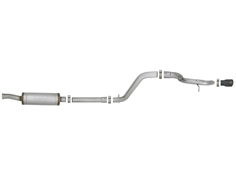 Load image into Gallery viewer, aFe MACH Force-Xp Axle-Back Hi-Tuck Exhaust System w/Black Tip 18-19 Jeep Wrangler (JL) V6 3.6L
