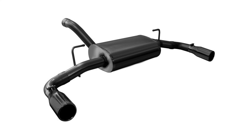 Load image into Gallery viewer, Corsa 2018-2025 Jeep Wrangler JL 2.5in Dual Rear Exit Black Tips Sport Axle-Back Exhaust
