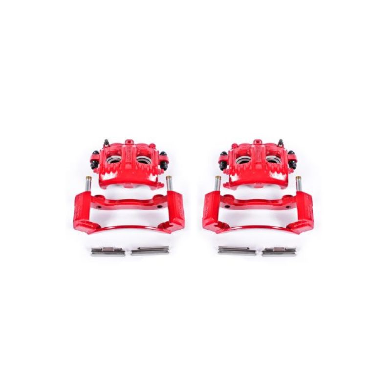 Load image into Gallery viewer, Power Stop 97-02 Ford Expedition Front Red Calipers w/Brackets - Pair

