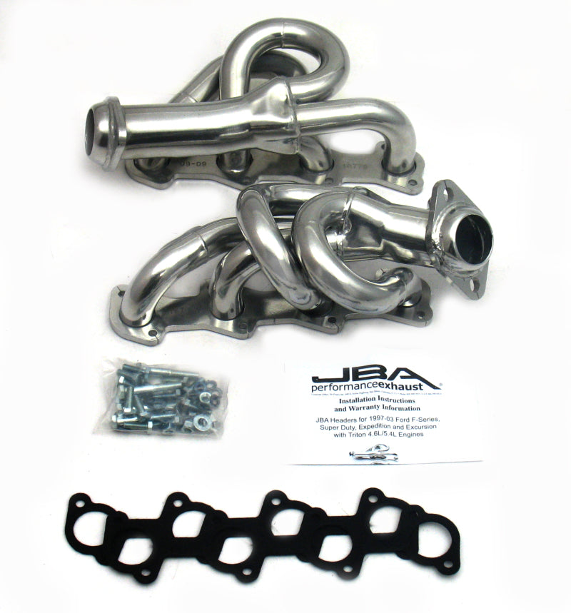 Load image into Gallery viewer, JBA 97-03 Ford F-150 4.6L 2V 1-1/2in Primary Silver Ctd Cat4Ward Header
