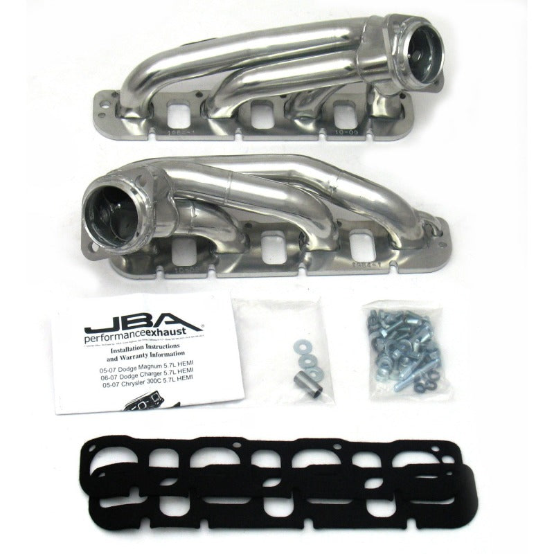 Load image into Gallery viewer, JBA 09-20 Chrysler 5.7L HEMI 1-3/4in Primary Silver Ctd Cat4Ward Header
