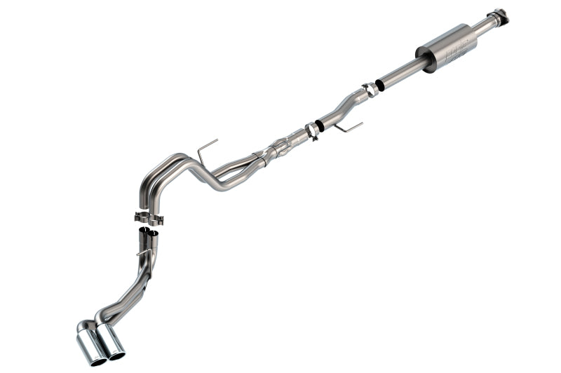 Load image into Gallery viewer, Borla F-150 2021 5.0L 4dr CC SB EC STB Lariat/KR/Platinum/LTD 3/2.25 DSE Cat-Back ATAK CHR Tips
